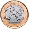 Бразилия 1 real (реал) 2014 "XXXI летние Олимпийские Игры, Рио-де-Жанейро 2016 athletics (легкая атлетика)", Аукцион: Monetnik за 245 RUB