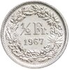 Швейцария 1/2 франка 1967, Аукцион: Monetnik за 290 RUB