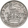 Великобритания 1 шиллинг 1938-1946  "Английский шиллинг - лев, стоящий на короне", случайный год, Аукцион: Monetnik за 399 
