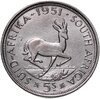 ЮАР 5 шиллингов (shillings) 1951, Аукцион: Monetnik за 3 900 RUB