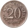 Эстония 20 сентов (senti) 1935, Аукцион: Monetnik за 830 RUB