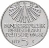 Германия (ФРГ) 5 марок 1979 "100 лет со дня рождения Отто Гана", Аукцион: Monetnik за 870 