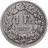 Швейцария 1 франк (franc) 1877, Аукцион: Monetnik за 668 