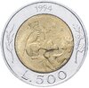 Сан-Марино 500 лир 1994 "Каменотес", Аукцион: Monetnik за 156 