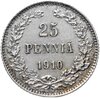 25 пенни 1910 L монета для Финляндии, Аукцион: Monetnik за 1 750 RUB