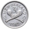 Новая Зеландия 3 пенса (pence) 1937-1946, случайный год, Аукцион: Monetnik за 239 
