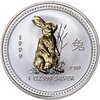 Австралия 1 доллар (dollar) 1999  Year of the Rabbit (год Кролика), позолота, Аукцион: Monetnik за 5 000 RUB