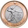 Бразилия 1 real (реал) 2015 "XXXI летние Олимпийские Игры, Рио-де-Жанейро 2016 volleyball (волейбол)", Аукцион: Monetnik за 280 RUB