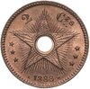 Конго 2 сантима (centimes) 1888, Аукцион: Monetnik за 5 950 RUB