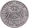 Германия (Бавария) 5 марок (mark) 1895 D, Аукцион: Monetnik за 5 857 