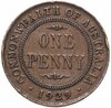 Австралия 1 пенни (penny) 1929, Аукцион: Monetnik за 374 