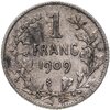 Бельгия 1 франк (franc) 1909 Надпись на французском - 'DES BELGES', Аукцион: Monetnik за 662 RUB