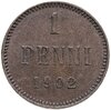 1 пенни (penni) 1902, монета для Финляндии, Аукцион: Monetnik за 850 