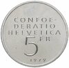 Швейцария 5 франков (francs) 1979 "100 лет со дня рождения Альберта Эйнштейна - Формула", Аукцион: Monetnik за 975 