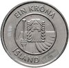 Исландия 1 крона (krona) 1989-2011, случайная дата, Аукцион: Monetnik за 98 