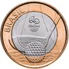 Бразилия 1 real (реал) 2014 "XXXI летние Олимпийские Игры, Рио-де-Жанейро 2016 golf (гольф)", Аукцион: Monetnik за 217 RUB