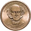 США 1 dollar (доллар) 2008 Мартин Ван Бюрен (8-й президент США) знак монетного двора "P" - Филадельфия, Аукцион: Monetnik за 488 RUB