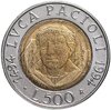 Италия 500 лир 1994 "500 лет со дня рождения Луки Пачоли", Аукцион: Monetnik за 163 RUB