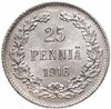 25 пенни (pennia) 1916 S Российская Финляндия, Аукцион: Monetnik за 616 