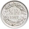 Швейцария 1/2 франка 1967, Аукцион: Monetnik за 290 RUB