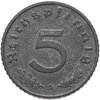 Германия, Третий рейх 5 рейхспфеннигов (reichspfennig) 1942, знак монетного двора: "A" - Берлин, Аукцион: Monetnik за 520 