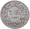 Швейцария 1 франк (franc) 1877, Аукцион: Monetnik за 370 RUB
