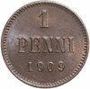 1 пенни 1909, монета для Финляндии, Аукцион: Monetnik за 846 RUB