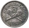 Новая Зеландия 3 пенса (pence) 1937, Аукцион: Monetnik за 359 
