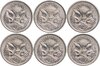 Австралия набор из 6 монет 5 центов (cents) 2000-2012, Аукцион: Monetnik за 425 