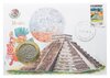 Мексика 20 песо (pesos) 1982, в конверте с маркой, Аукцион: Monetnik за 460 RUB