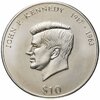 Либерия 10 dollars (долларов) 2000   John F. Kennedy (президент США Джон Кеннеди), Аукцион: Monetnik за 900 
