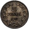25 пенни (pennia) 1917 S гербовый орёл без корон, Аукцион: Monetnik за 274 