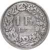 Швейцария 1 франк (franc) 1877, Аукцион: Monetnik за 454 RUB