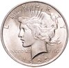 США 1 доллар (dollar) 1923 Peace Dollar (Мирный доллар), без обозначения монетного двора, Аукцион: Monetnik за 5 502 RUB