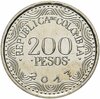 Колумбия 200 песо (pesos) 2017 Попугай Алый Ара, Аукцион: Monetnik за 142 