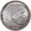 Германия (Третий Рейх) 5 рейх марок (reichsmark) 1936, орёл без свастики, Аукцион: Monetnik за 1 653 