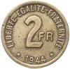 Франция 2 франка (francs) 1944 FRANCE, Аукцион: Monetnik за 1 080 RUB
