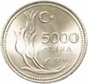 Турция 5000 лир (lira) 1992-1994, случайный год, Аукцион: Monetnik за 39 