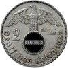 Германия, Третий рейх 2 рейхсмарки (reichsmark) 1937, знак монетного двора: "E" - Мульденхюттен, Аукцион: Monetnik за 1 700 RUB
