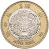 Мексика 10 песо (pesos) 2001 "Смена тысячелетия - 2000 год", Аукцион: Monetnik за 360 