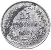 25 пенни 1907 L, монета для Финляндии, Аукцион: Monetnik за 534 