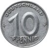 Германия (ГДР) 10 пфеннигов 1950 E, знак монетного двора: "E" - Мульденхюттен, Аукцион: Monetnik за 350 