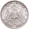 Германия (Империя) 3 марки (mark) 1913 A 25 лет правлению Вильгельма II Пруссия, Аукцион: Monetnik за 6 116 RUB