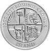 Исландия 1000 крон (kronur) 1974  1100 лет первым поселенцам, Аукцион: Monetnik за 3 550 