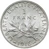 Франция 1 франк 1916, Аукцион: Monetnik за 1 463 RUB