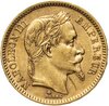 Франция 20 франков (francs) 1864 с портретом императора Наполеона III, Аукцион: Monetnik за 47 955 