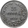 25 пенни 1910 L, монета для Финляндии, Аукцион: Monetnik за 1 200 RUB