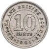 Малайя и Британское Борнео 10 центов (cents) 1961, Аукцион: Monetnik за 468 RUB
