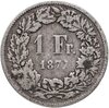 Швейцария 1 франк (franc) 1877, Аукцион: Monetnik за 370 RUB