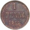 1 пенни (penni) 1902, монета для Финляндии, Аукцион: Monetnik за 488 RUB